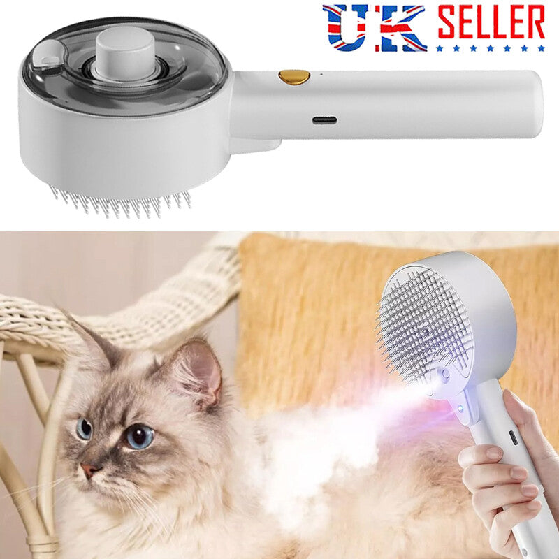 4 In 1 Cat Steam Brush Pet Electric Spray Massage Comb Dog Pet Hair Removal Comb