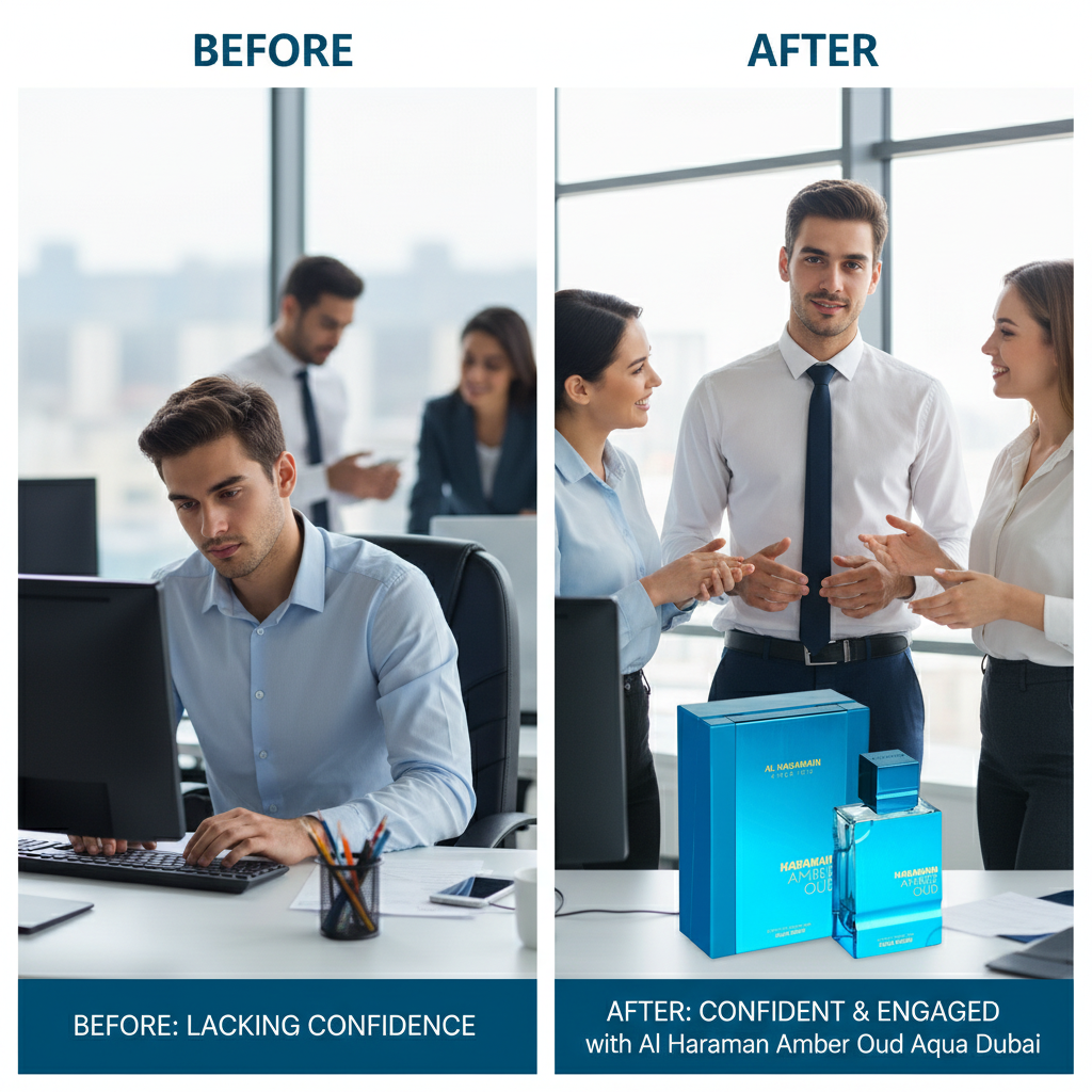 Original Al Haramain Amber Oud Aqua Dubai: Fruity Amber Musk Parfum