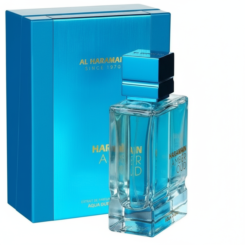 Original Al Haramain Amber Oud Aqua Dubai: Fruity Amber Musk Parfum