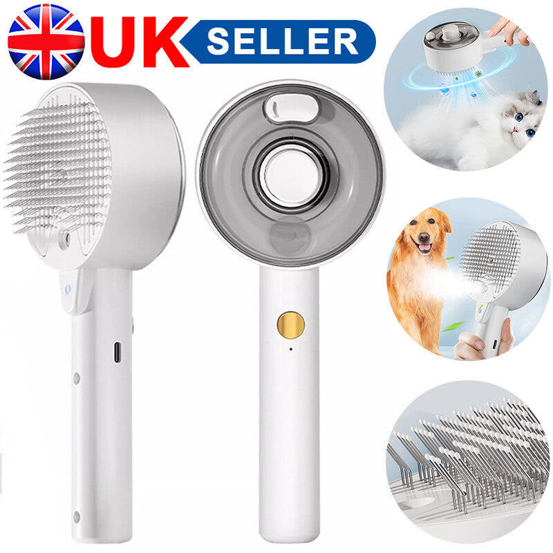 4 In 1 Cat Steam Brush Pet Electric Spray Massage Comb Dog Pet Hair Removal Comb