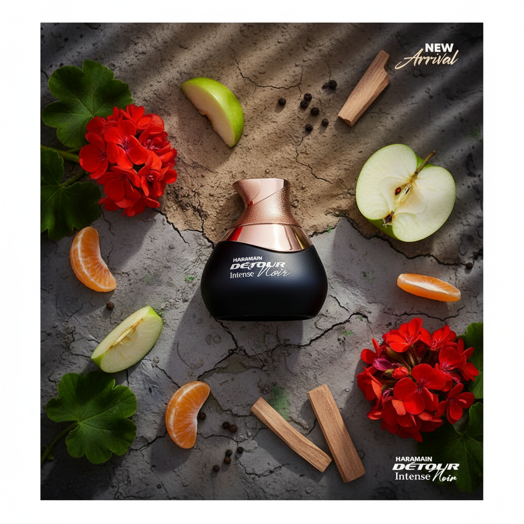 Al Haramain Detour  Intense Noir: Floral Amber Musk Eau de Parfum