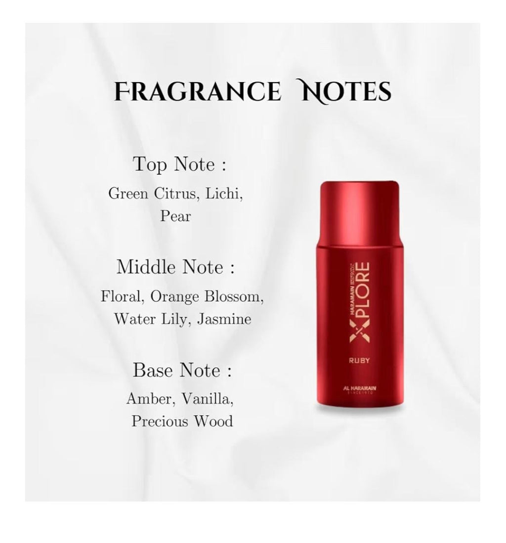 Al Haramain Xplore Ruby Perfume: Unisex Arabian Eau de Parfum