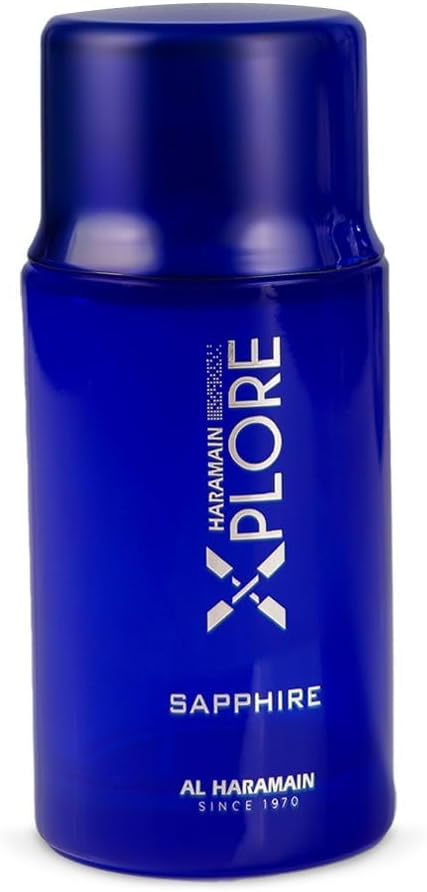 Al Haramain Xplore Sapphire: Fresh Aromatic Woody Eau de Parfum - ZADIYAH